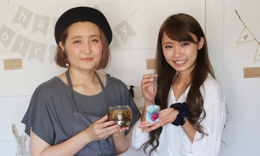 【360°限定】花のジェルランタンとアロマワックスバー作り【ミニブーケ付き】