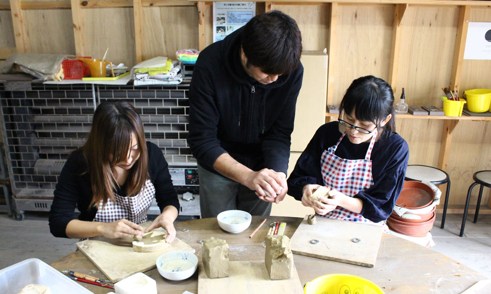瓦粘土の表札&粘土小物づくり体験