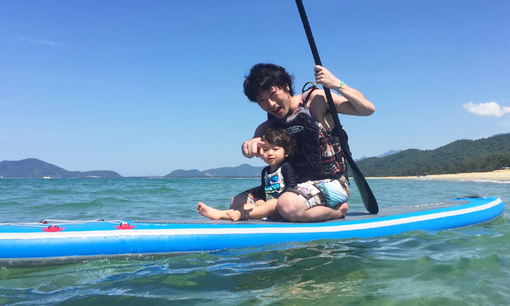 島で楽しむSUP体験