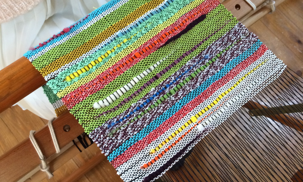 さをりマフラー作り