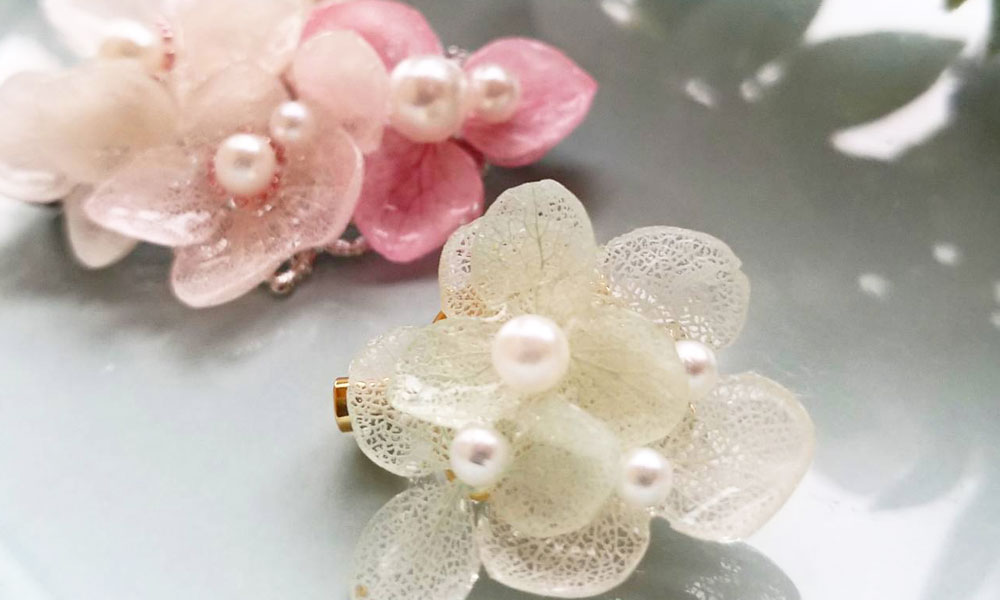レジュフラワーアクセサリー【ペア】